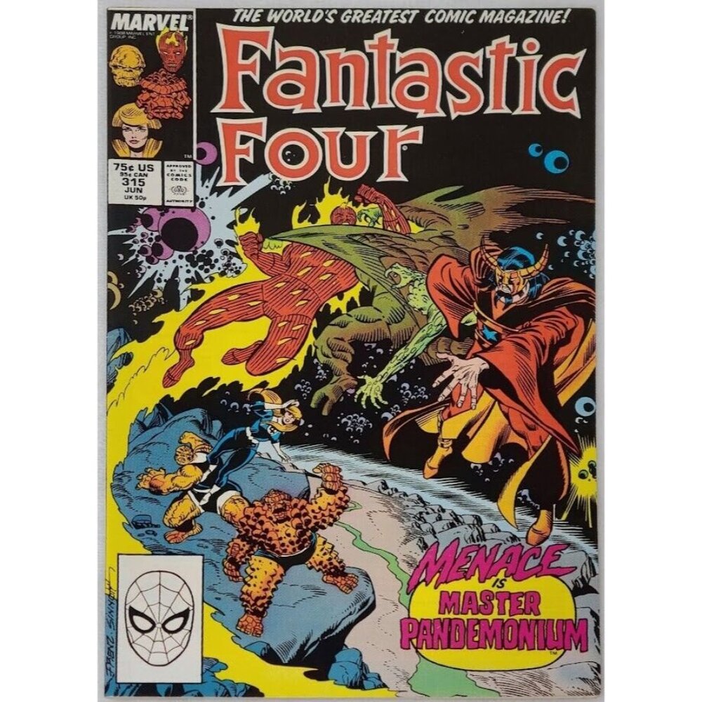 Fantastic Four 315 Marvel Comics 1988 VF